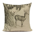  Cushion Covers Christmas Pillows Elk Throw Decorative  Pillow For Living Room Housse Coussin Christmas Decorations For Home