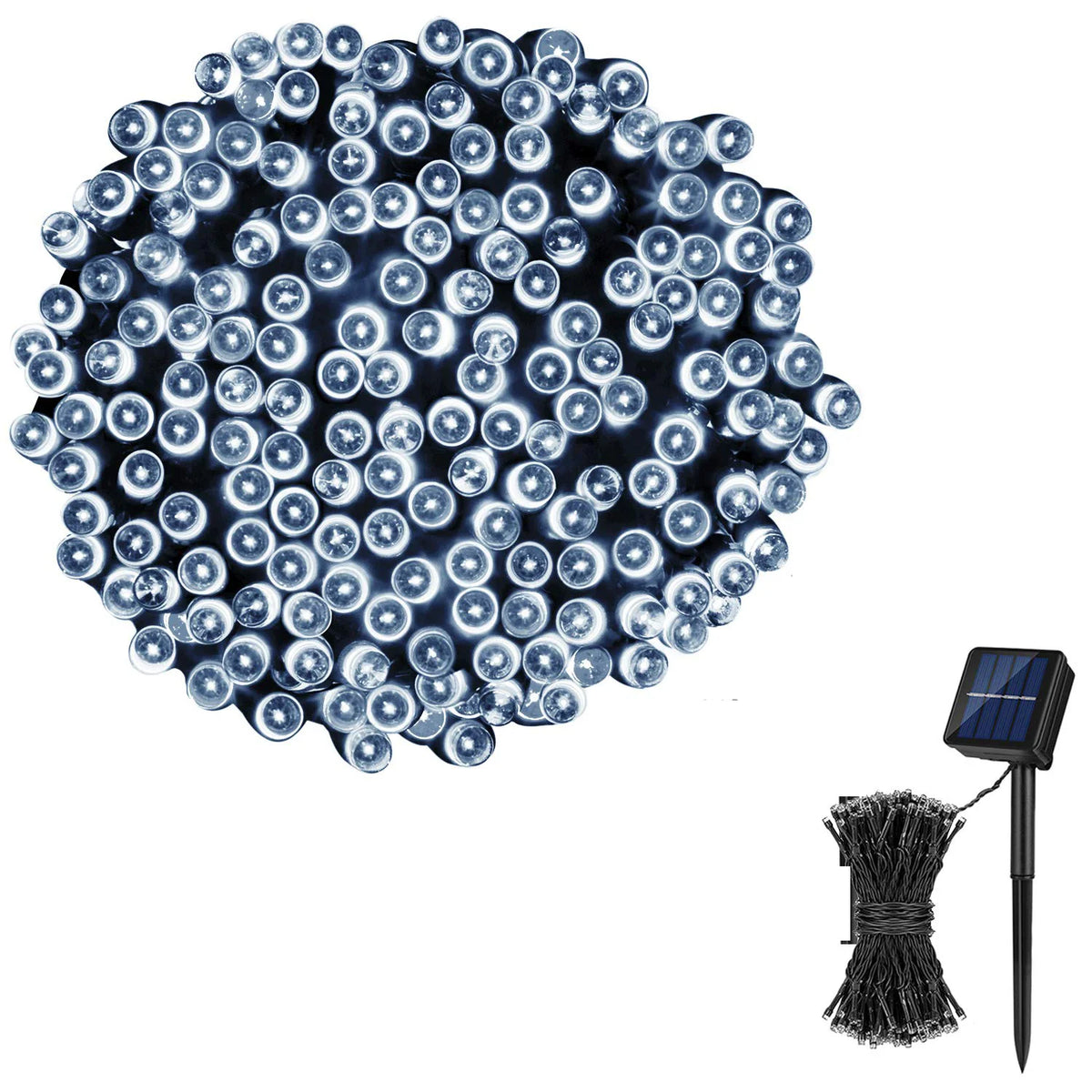 Solar Outdoor Fairy Lights – Waterproof, 8 Modes