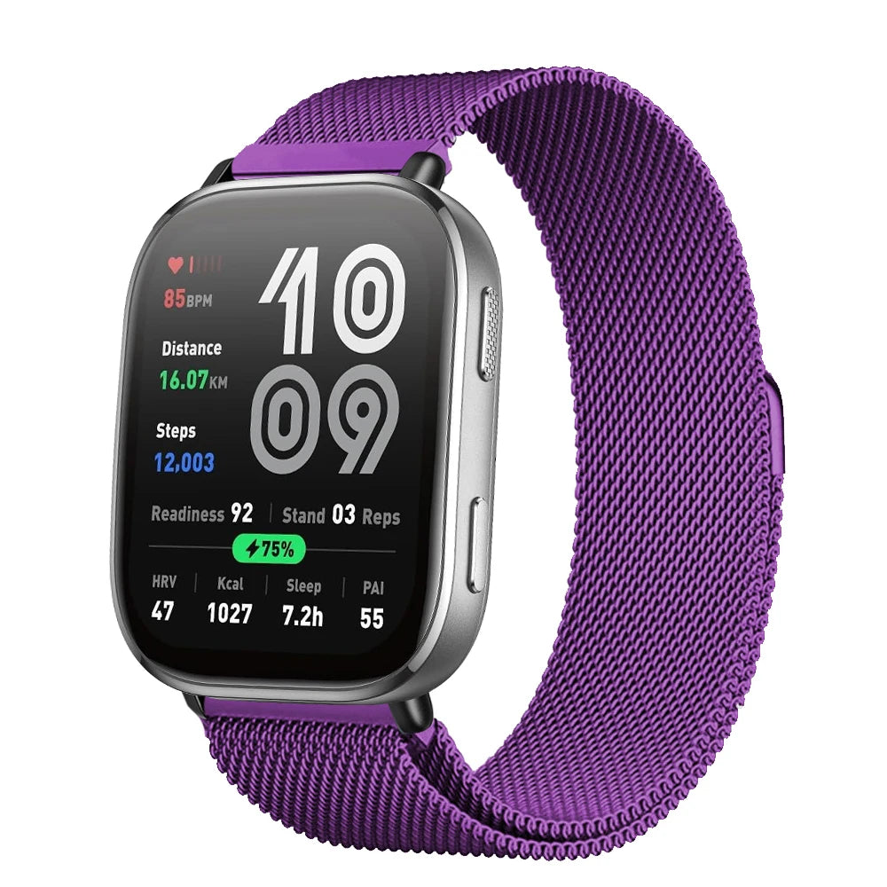 Magnetic Metal Mesh Strap for Amazfit Bip 6 (22mm)