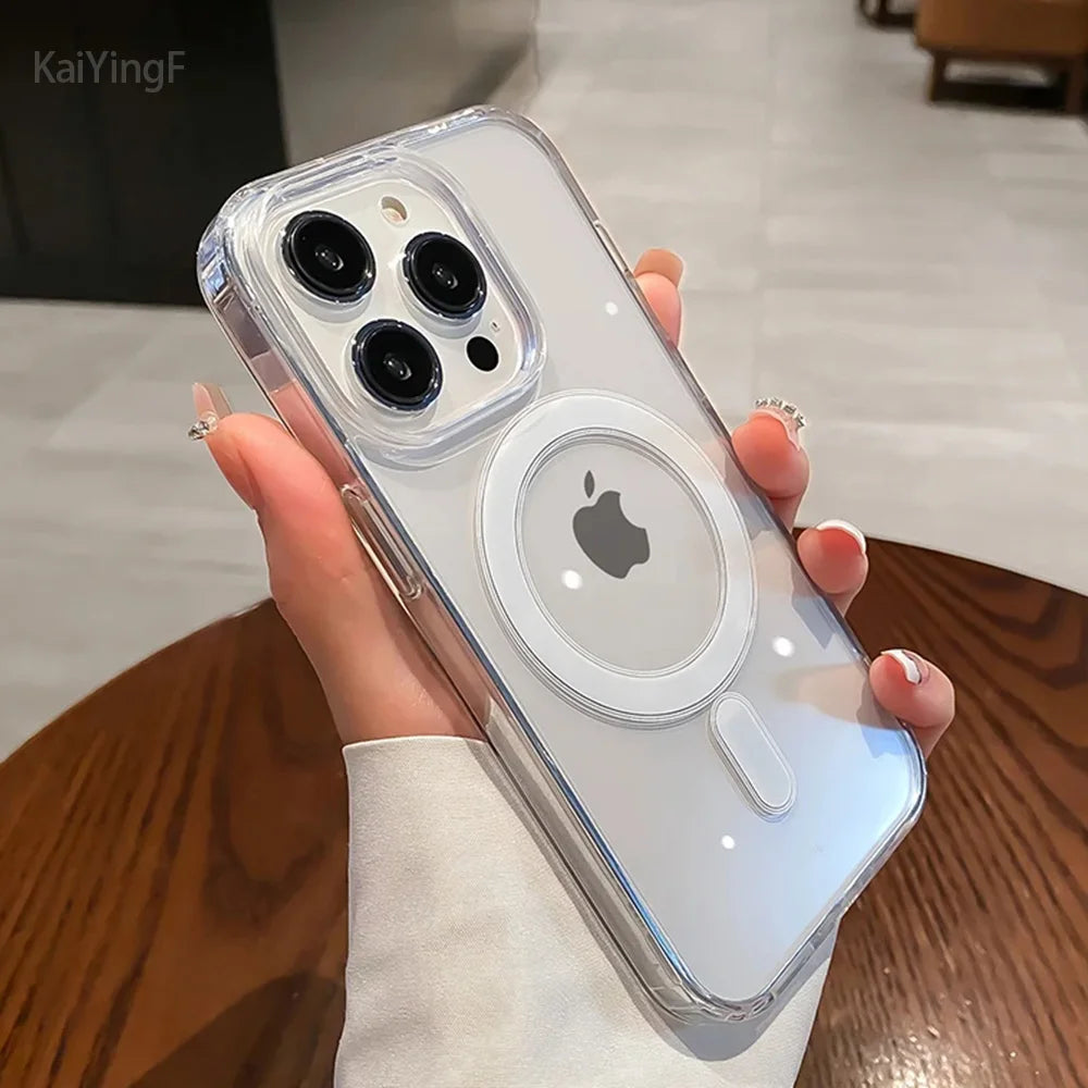 Clear MagSafe Case for iPhone 11–17