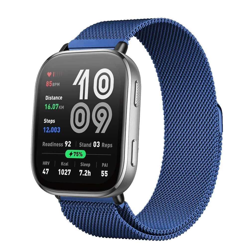 Magnetic Metal Mesh Strap for Amazfit Bip 6 (22mm)