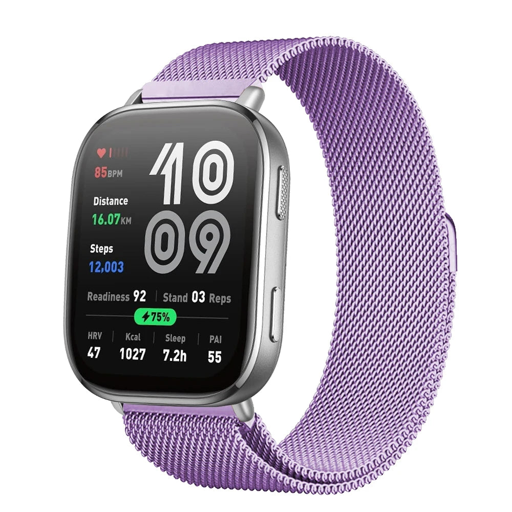 Magnetic Metal Mesh Strap for Amazfit Bip 6 (22mm)
