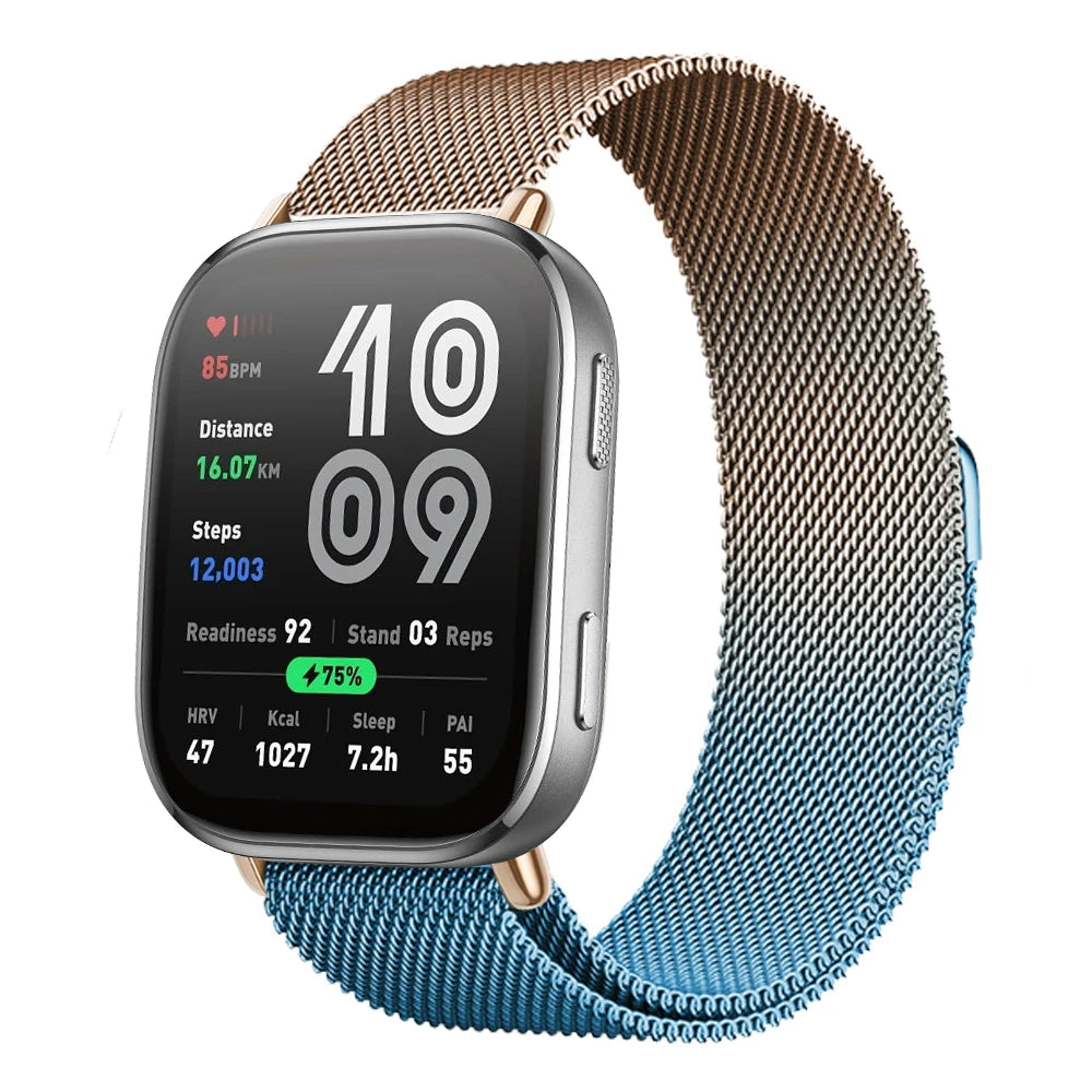 Magnetic Metal Mesh Strap for Amazfit Bip 6 (22mm)