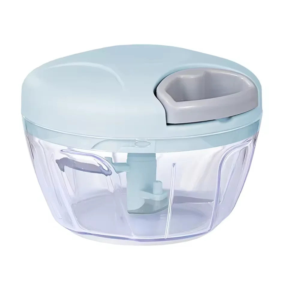 Hand-Pull Garlic & Onion Chopper (500ml / 900ml) + Garlic Press