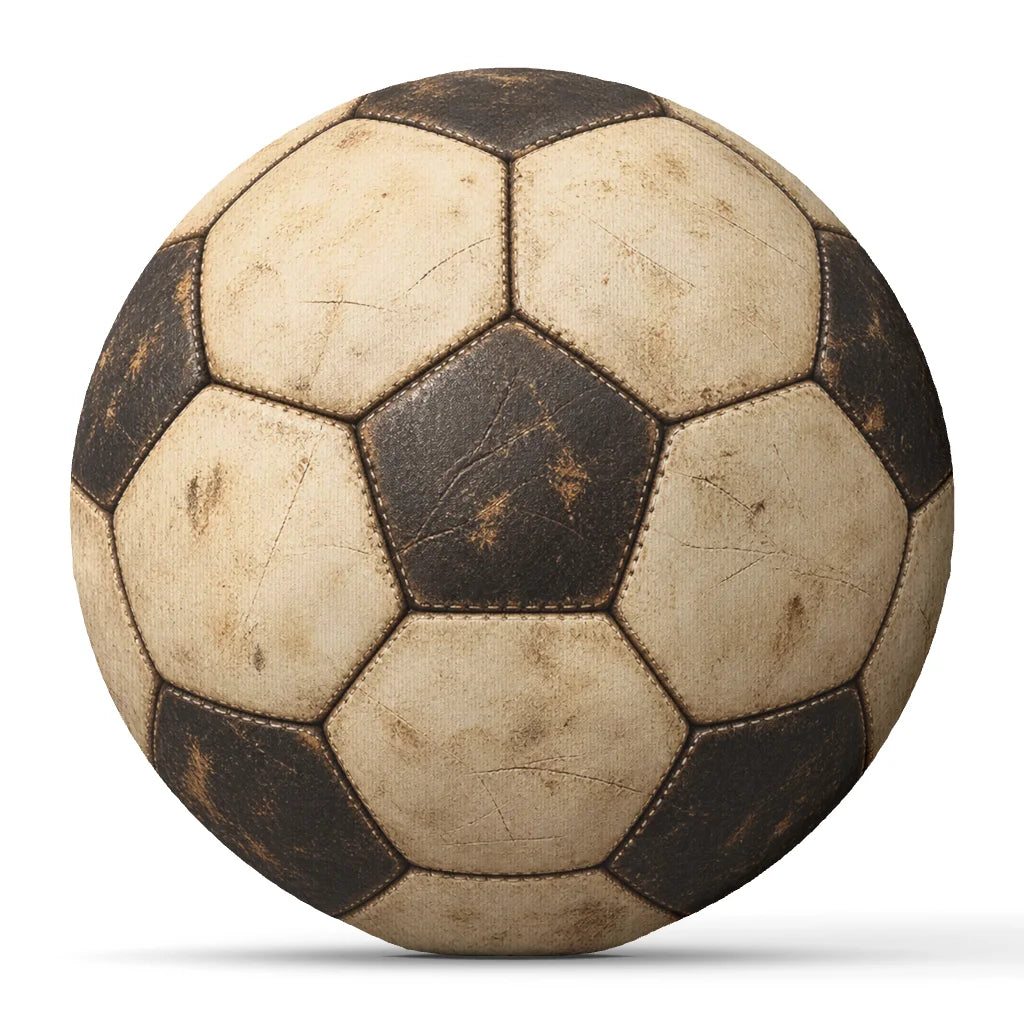 Vintage Football Cushion – Round Throw Pillow
