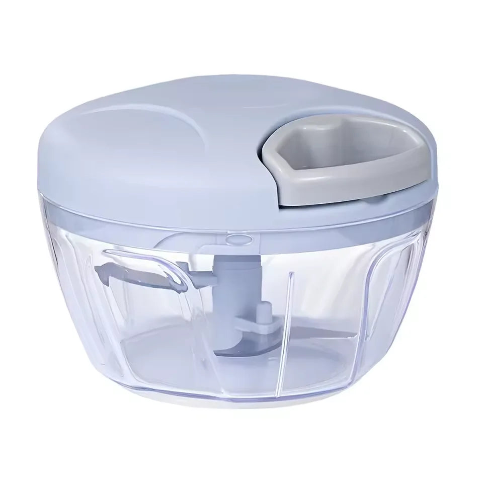 Hand-Pull Garlic & Onion Chopper (500ml / 900ml) + Garlic Press