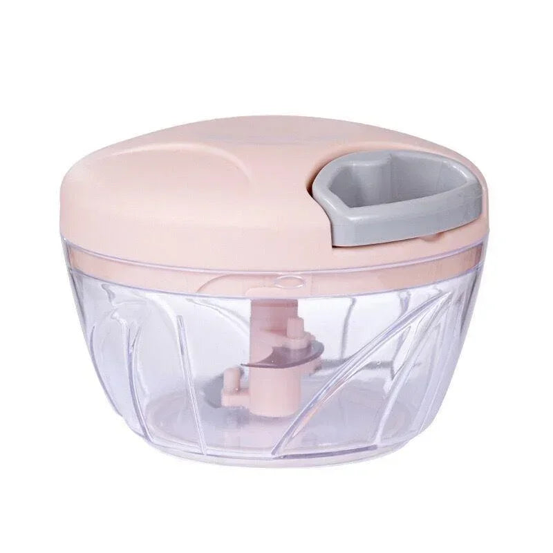 Hand-Pull Garlic & Onion Chopper (500ml / 900ml) + Garlic Press