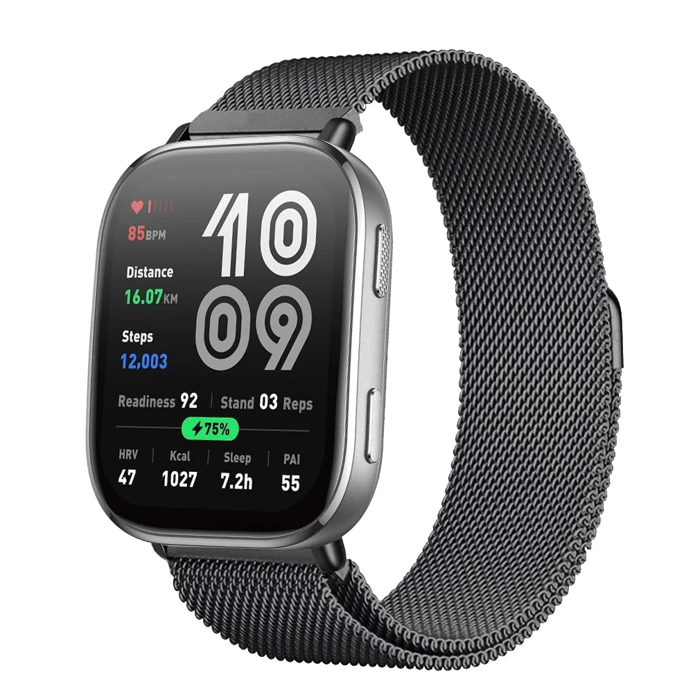 Magnetic Metal Mesh Strap for Amazfit Bip 6 (22mm)