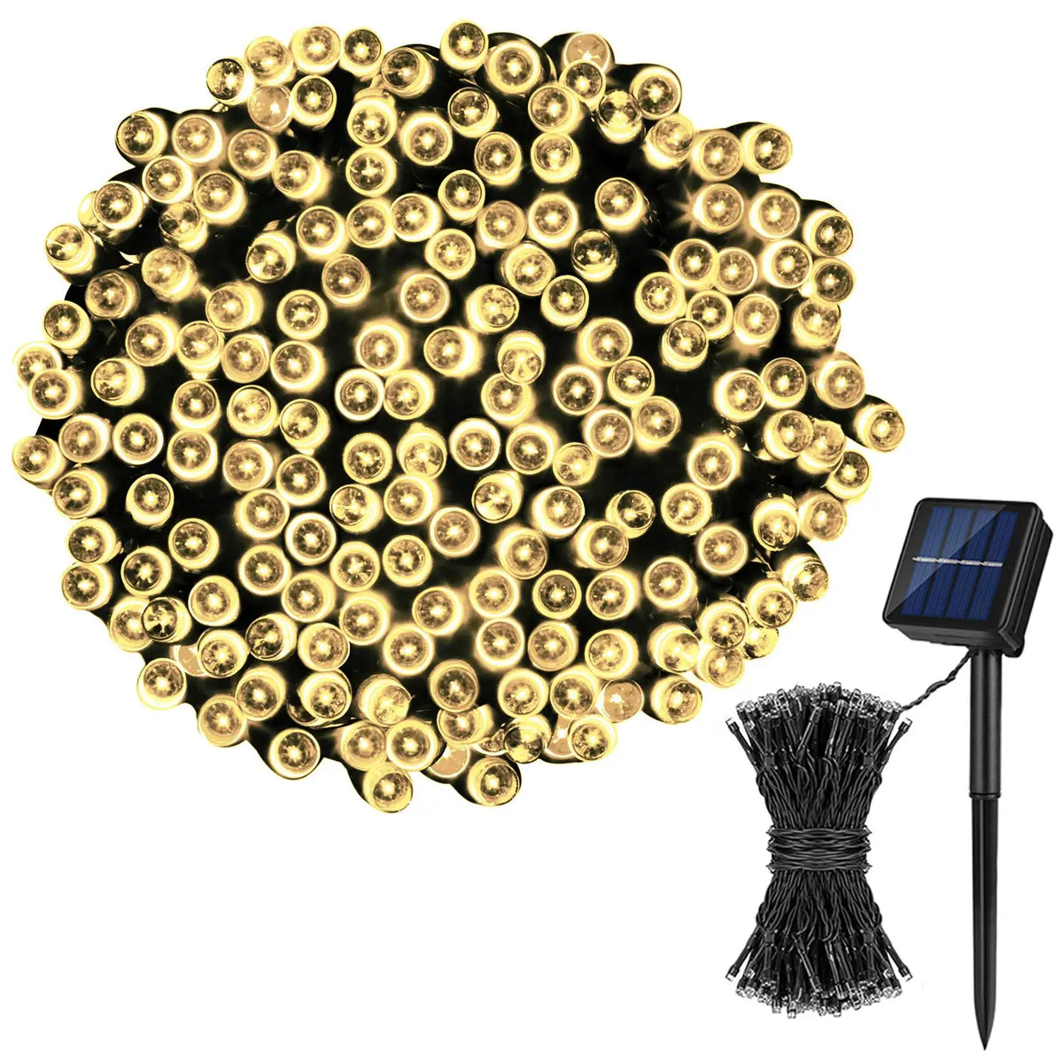 Solar Outdoor Fairy Lights – Waterproof, 8 Modes