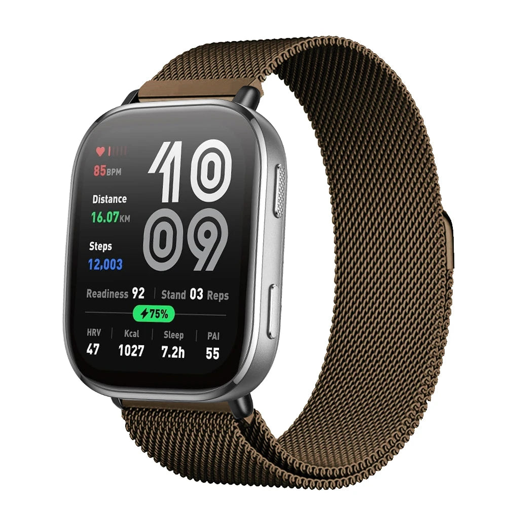 Magnetic Metal Mesh Strap for Amazfit Bip 6 (22mm)