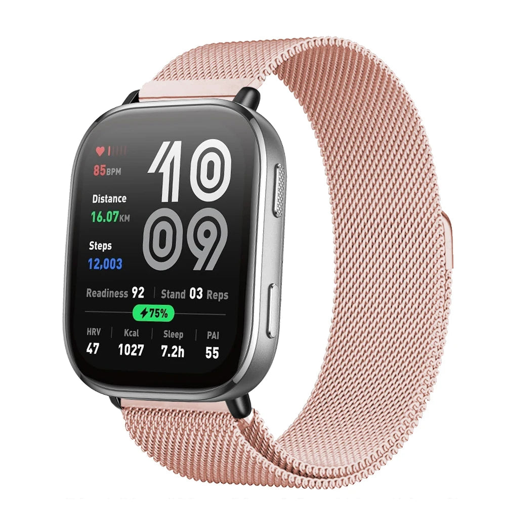 Magnetic Metal Mesh Strap for Amazfit Bip 6 (22mm)
