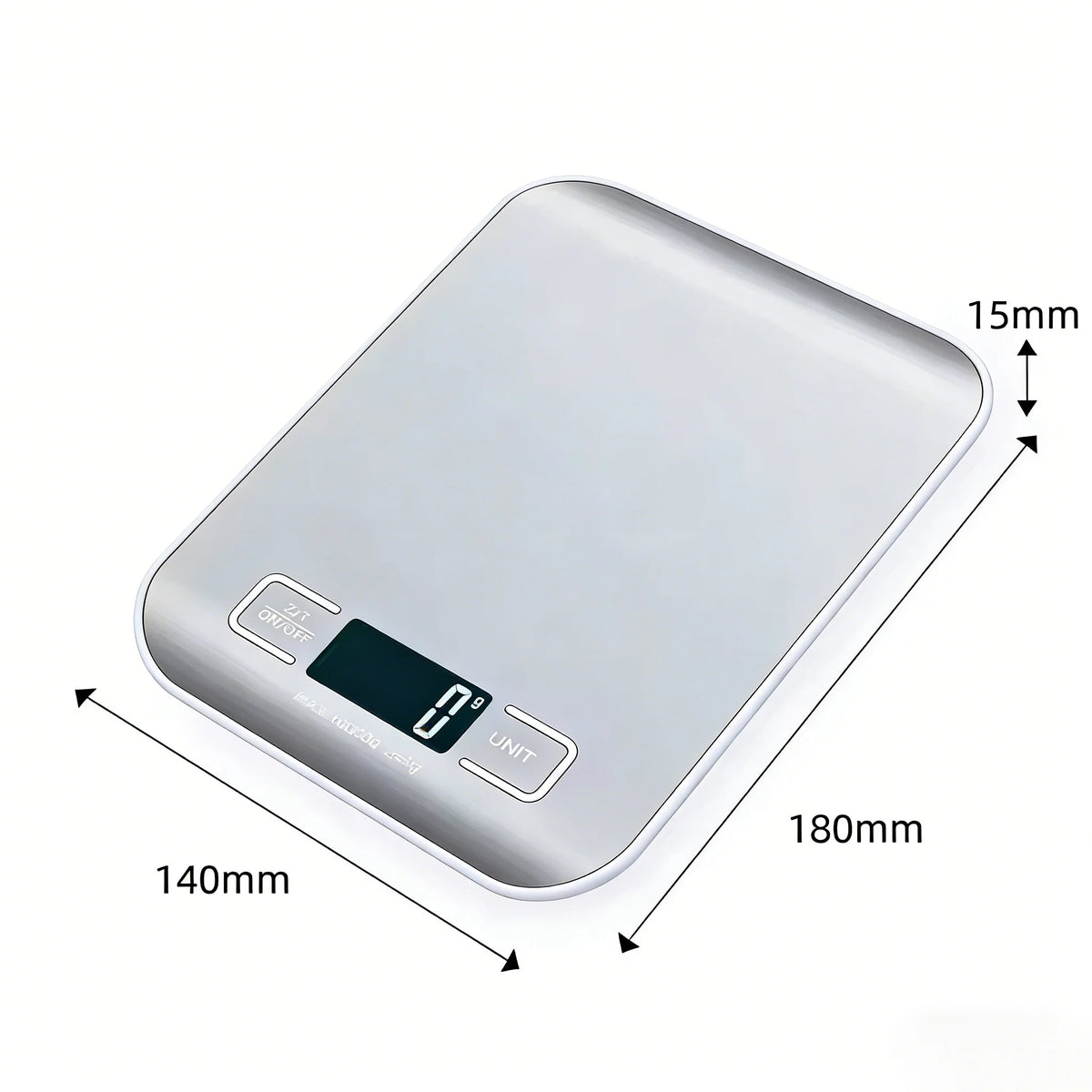 Digital Kitchen Scale – 1g Precision, LED Display