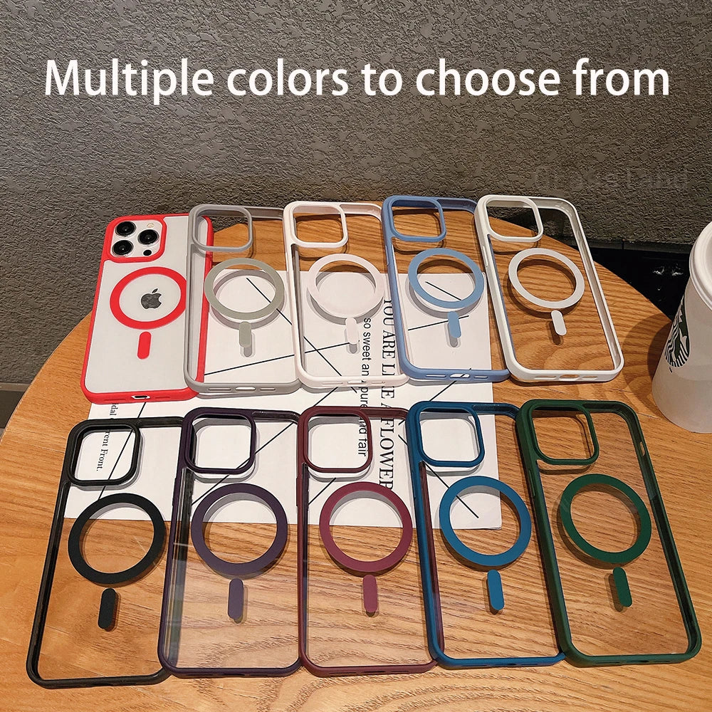 Clear MagSafe Case for iPhone 11–17
