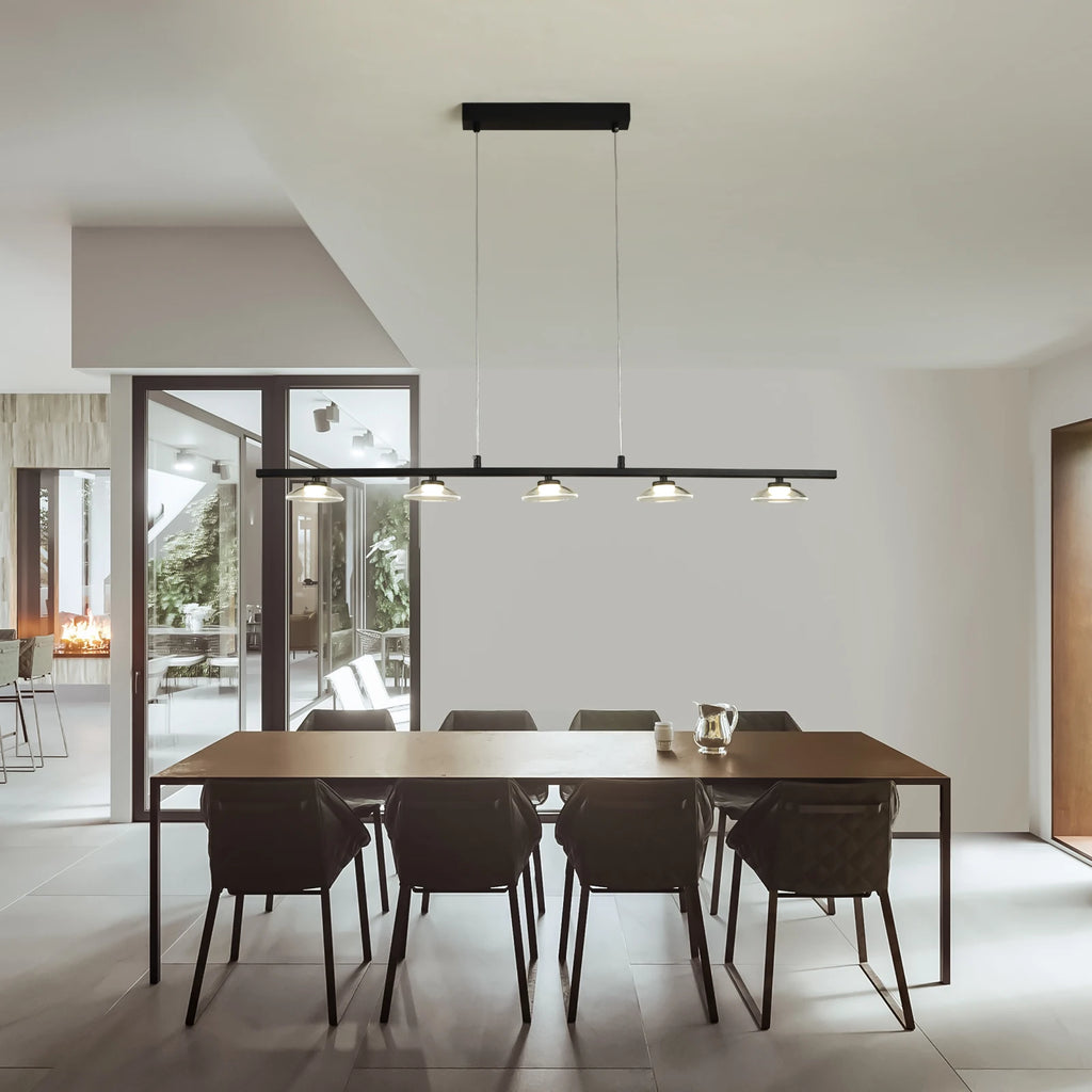 Modern Linear LED Chandelier – Dining & Kitchen Island