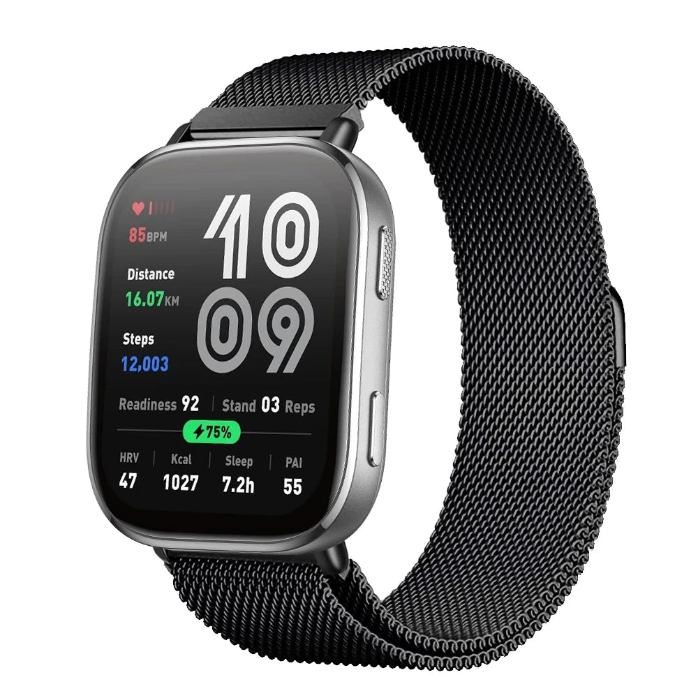 Magnetic Metal Mesh Strap for Amazfit Bip 6 (22mm)