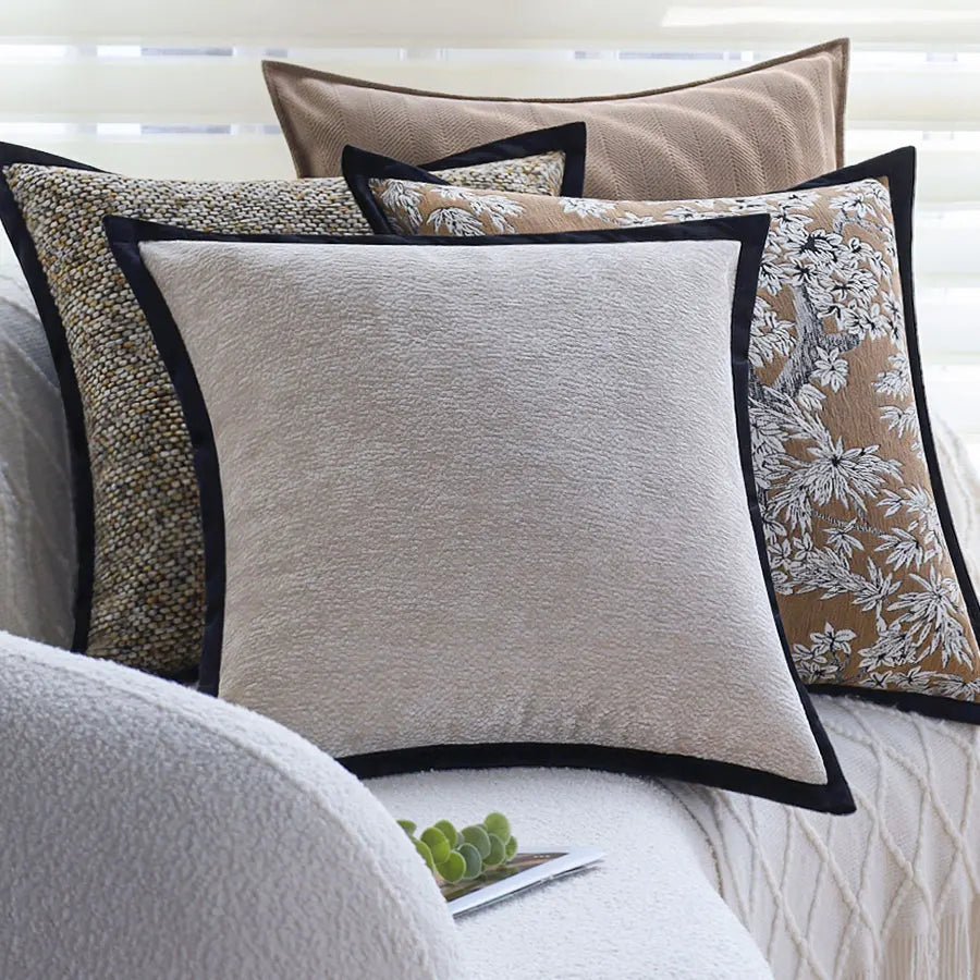 Cushion Cover 45x45 Ultra Soft Throw Pillow Cover Chenille Decorative Pillows for Sofa Living Room Cojines Decorativos Para Sofá