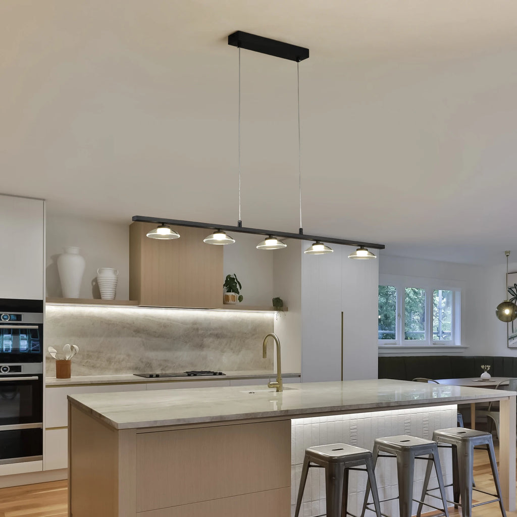 Modern Linear LED Chandelier – Dining & Kitchen Island
