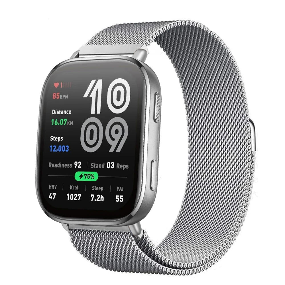Magnetic Metal Mesh Strap for Amazfit Bip 6 (22mm)