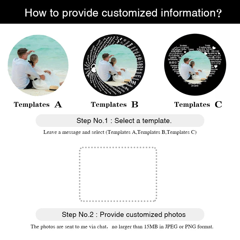 Custom Photo Projection Necklace – Your Picture Hidden Inside