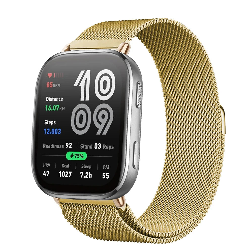 Magnetic Metal Mesh Strap for Amazfit Bip 6 (22mm)