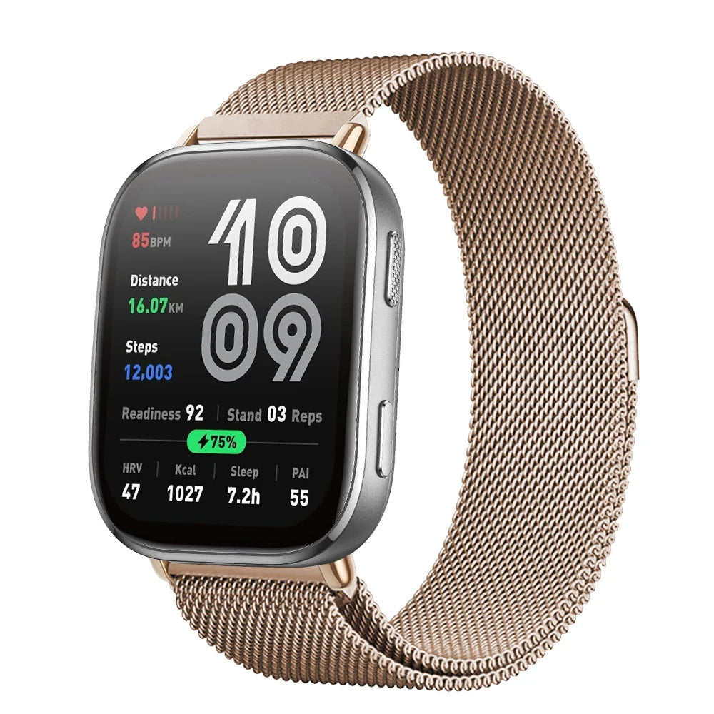 Magnetic Metal Mesh Strap for Amazfit Bip 6 (22mm)