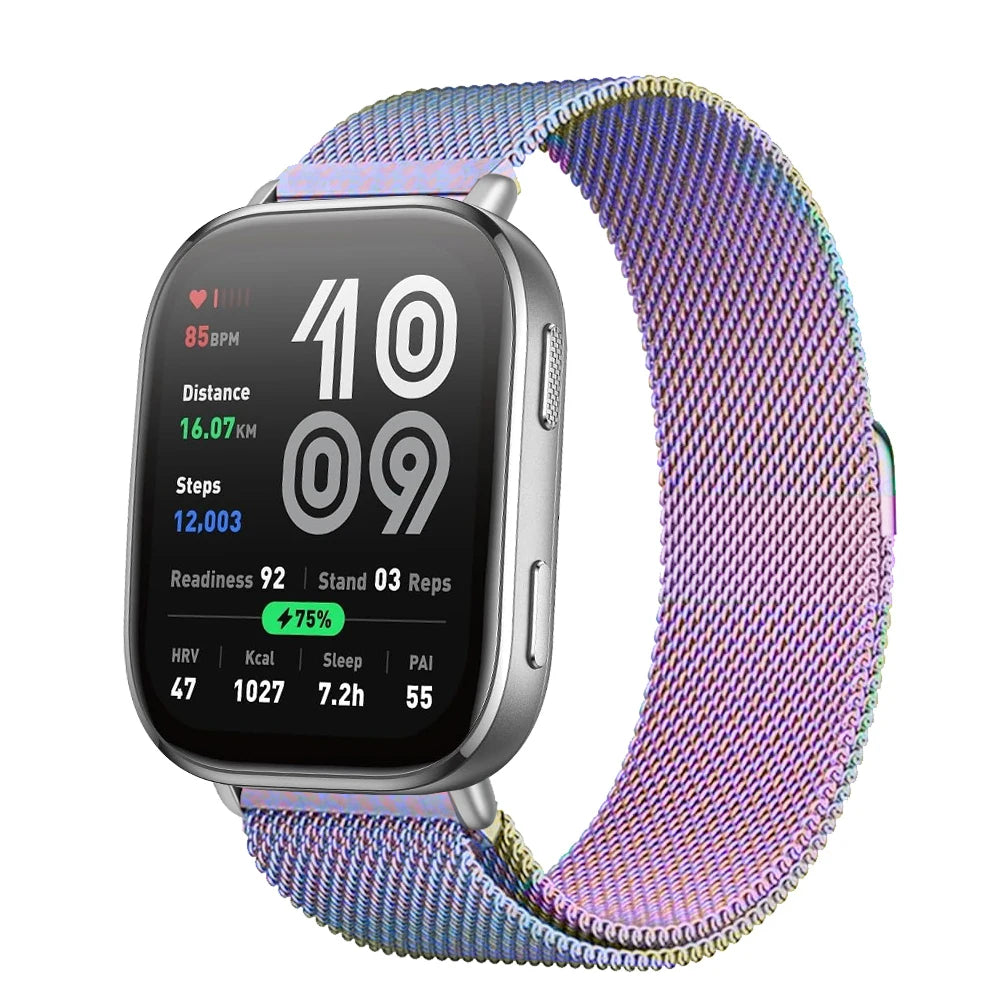 Magnetic Metal Mesh Strap for Amazfit Bip 6 (22mm)