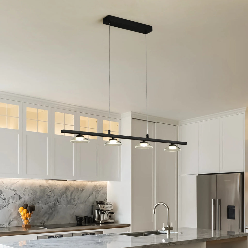 Modern Linear LED Chandelier – Dining & Kitchen Island