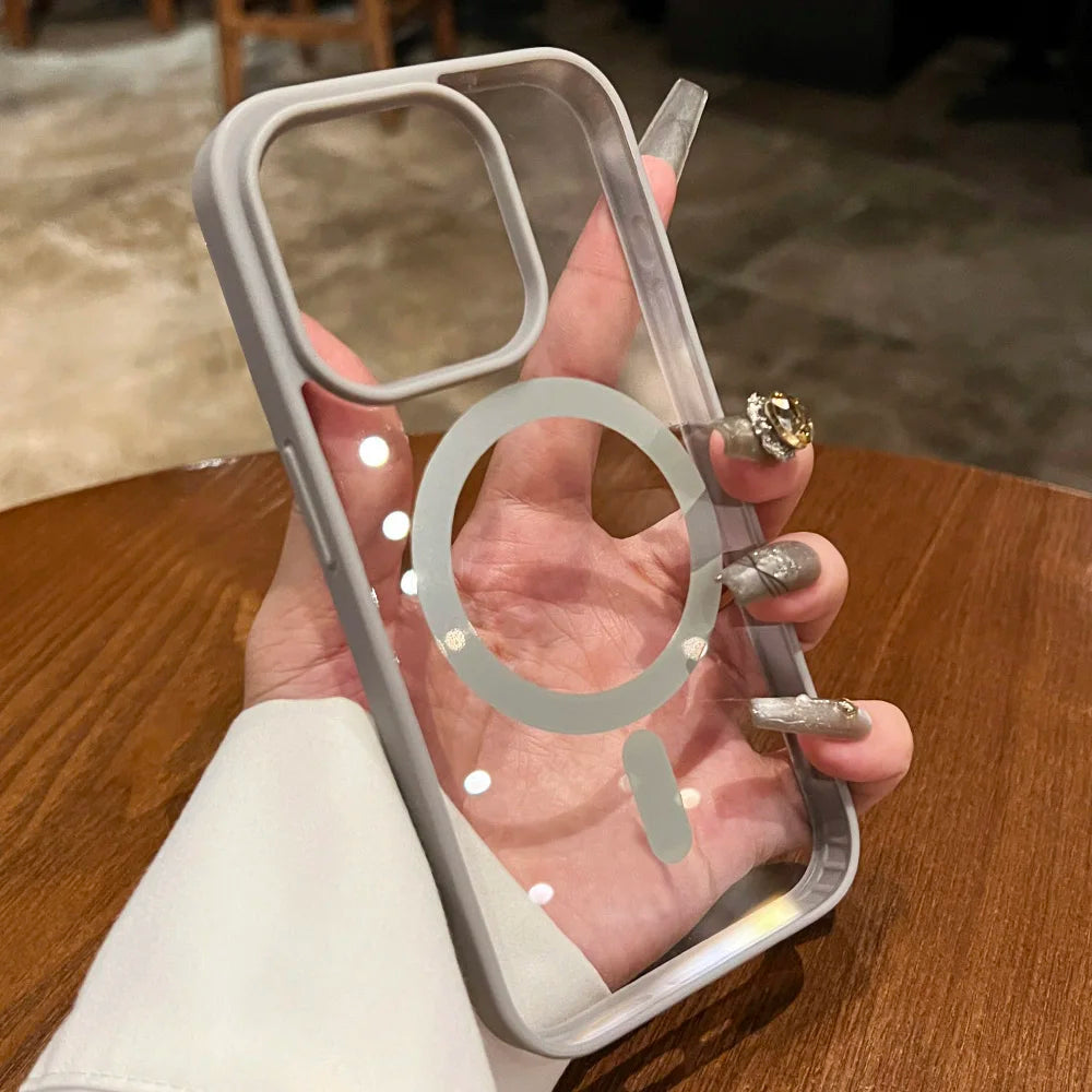 Clear MagSafe Case for iPhone 11–17