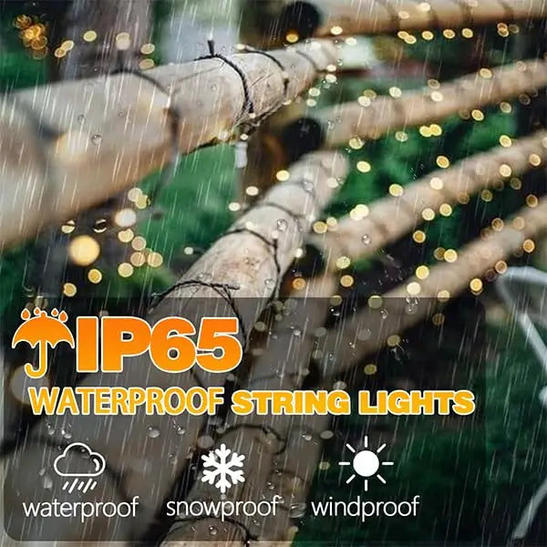 Solar Outdoor Fairy Lights – Waterproof, 8 Modes