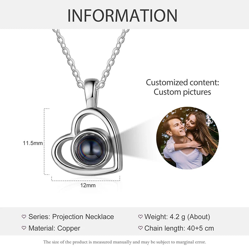 Custom Photo Projection Necklace – Your Picture Hidden Inside
