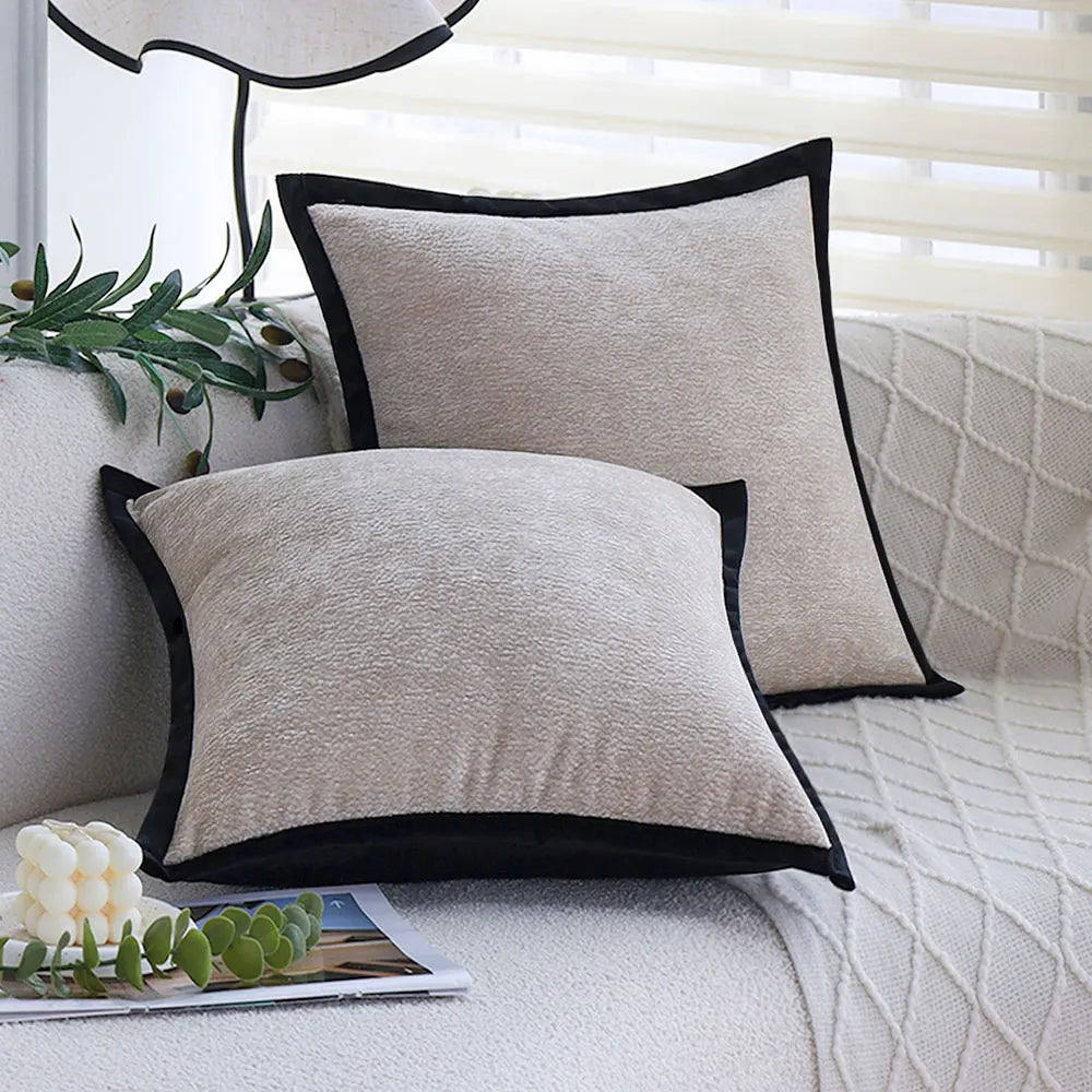 Cushion Cover 45x45 Ultra Soft Throw Pillow Cover Chenille Decorative Pillows for Sofa Living Room Cojines Decorativos Para Sofá