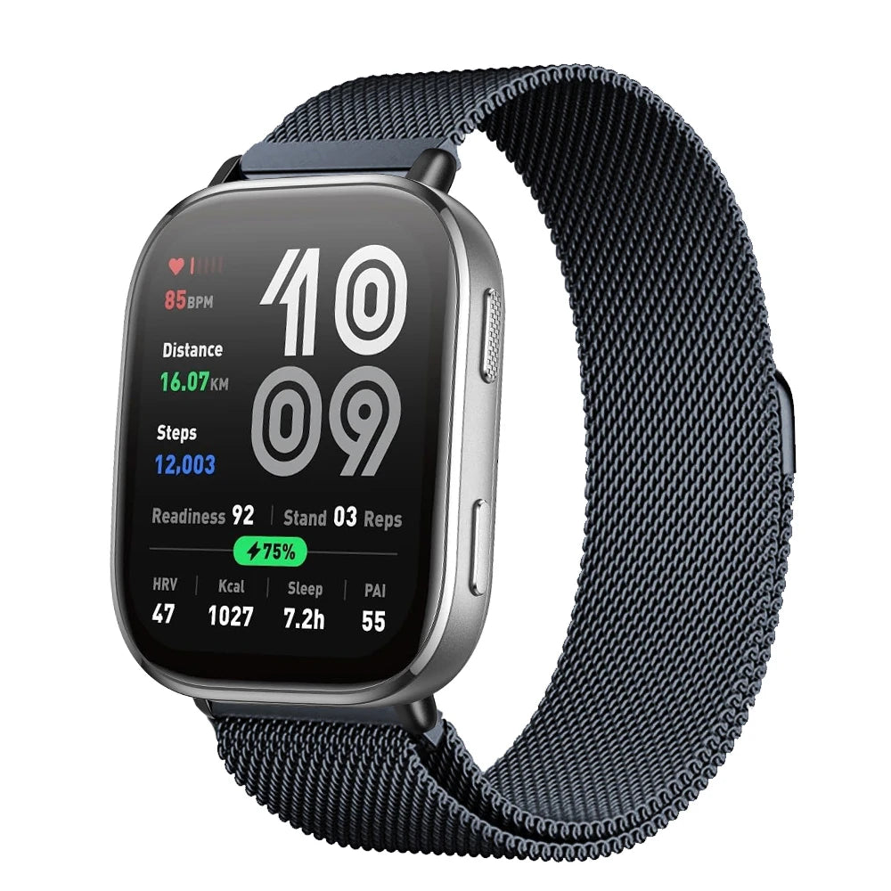 Magnetic Metal Mesh Strap for Amazfit Bip 6 (22mm)