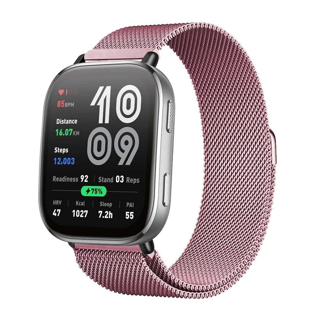 Magnetic Metal Mesh Strap for Amazfit Bip 6 (22mm)